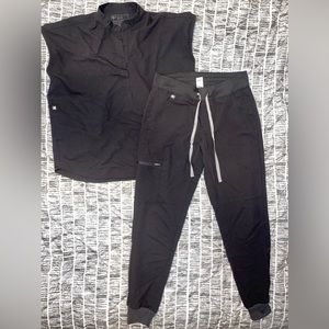 Black FIGS scrub set, size small, gently used